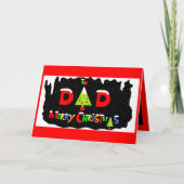 DADS- KERSTKAART FEESTDAGEN KAART (Voorkant)