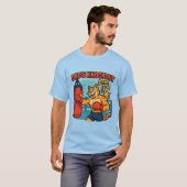 Dad's Knockout - Grappig Gym Kat Papa T-Shirt (Voorkant volledig)