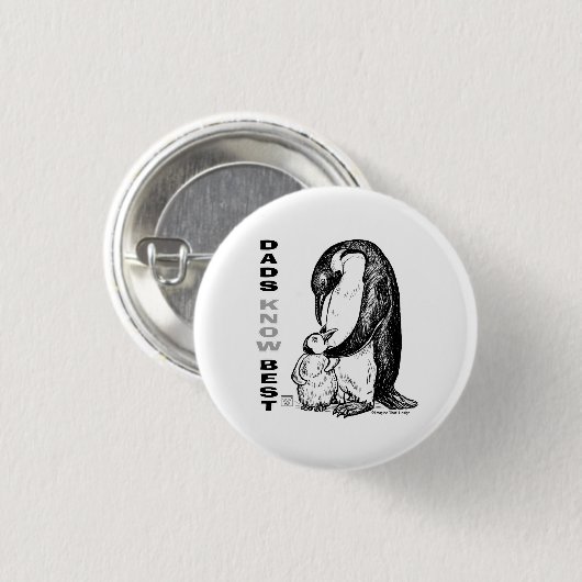 Dads Know Best Ronde Button 3,2 Cm (Voorkant /achterkant)
