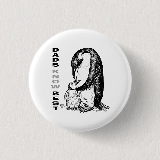 Dads Know Best Ronde Button 3,2 Cm (Voorkant)