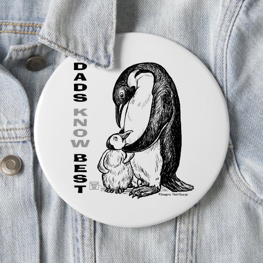 Dads Know Best Ronde Button 6,0 Cm (In situ)