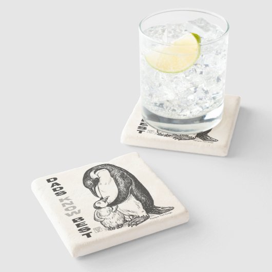 Dads Know Best Stenen Onderzetter (Zijkant)