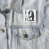 Dads Know Best Vierkante Button 5,1 Cm (In situ)