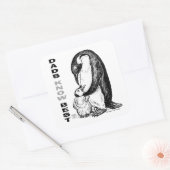 Dads Know Best Vierkante Sticker (Envelop)