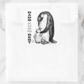 Dads Know Best Vierkante Sticker (Tas)