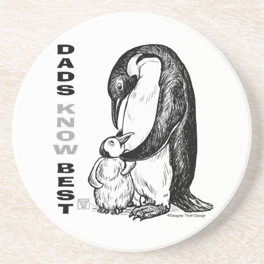 Dads Know Best Zandsteen Onderzetter (Voorkant)