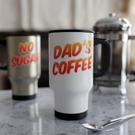 Dads koffie geen suiker reisbeker