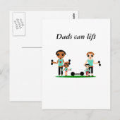 Dads kunnen worden opgeladen briefkaart (Voorkant / Achterkant)