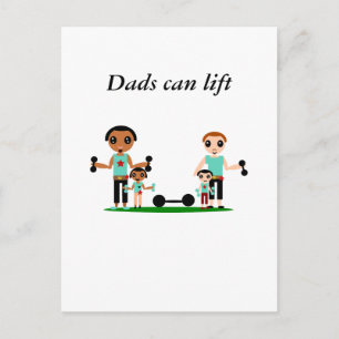 Dads kunnen worden opgeladen briefkaart