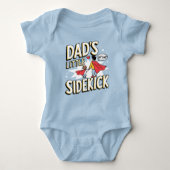 "Dad's lil side Kick" Baby Kleding Romper (Voorkant)