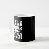 Dads met een klas hebben een Mustache Funny Mug Koffiemok (Voorkant links)