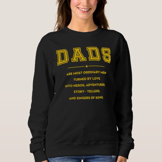 Dads met liefde voor mannen vaderdag trui (Voorkant)