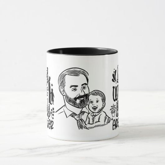 Dads met loopvlakken zijn betere Vaderdag Mok (Midden)