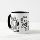 Dads met loopvlakken zijn betere Vaderdag Mok (Voorkant links)