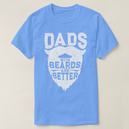 Dads met oortjes zijn beter grappig op de baard t-shirt (Design voorkant)