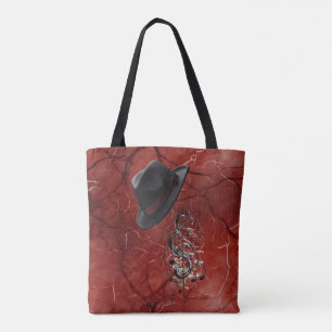 Dads Mood Music Fedora Midden Schoudertas Tote Bag