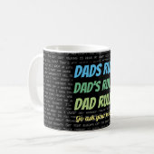 Dads-regel. Vraag het je moeder. Koffiemok (Voorkant links)