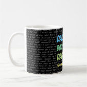Dads-regel. Vraag het je moeder. Koffiemok (Links)