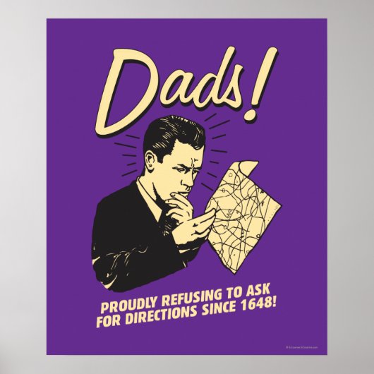Dads: richting vragen weigeren poster (Voorkant)