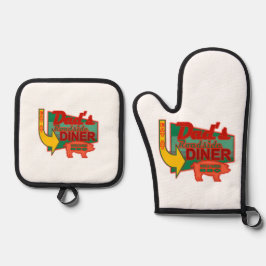 Dad's Roadside Diner Ovenwant & Pannenlap Set