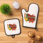 Dad's Roadside Diner Ovenwant & Pannenlap Set (Top down)