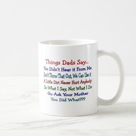 Dads say-Vaderdag cadeautjes Koffiemok (Rechts)