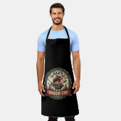 Dad's Smokin' BBQ Vintage Grill Schort (Gedragen)