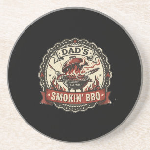 Dad's Smokin' BBQ Vintage Grill Zandsteen Onderzetter