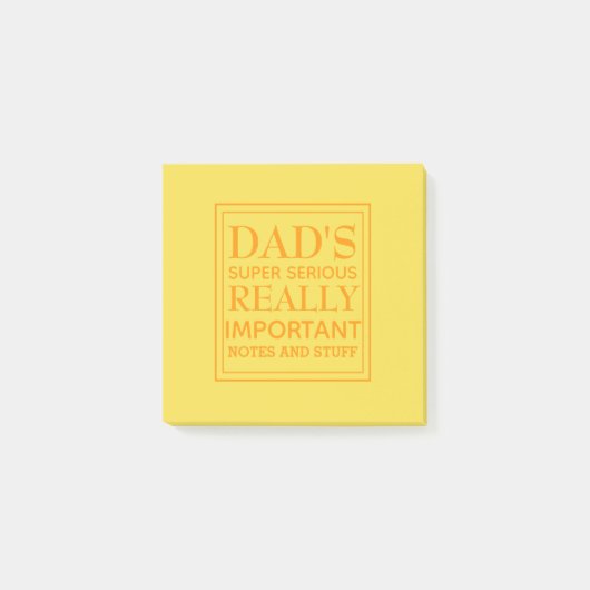 Dads Super Serious Stuff Post-it® Notes (Voorkant)