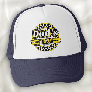 Dad's Taxi Service - Een Grappige Hoed Voor Papa Trucker Pet