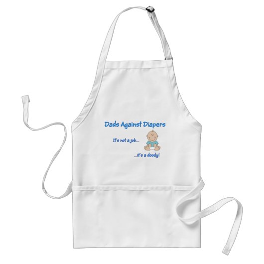 Dads tegen luiers standaard schort (Voorkant)