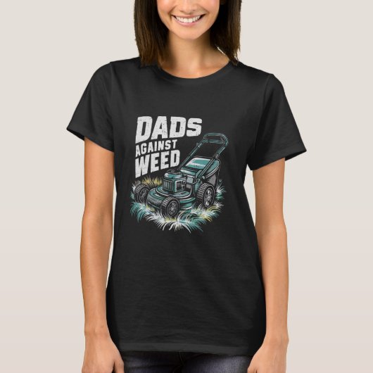 Dads tegen onkruid grappigere gradening grawn mowi t-shirt (Voorkant)