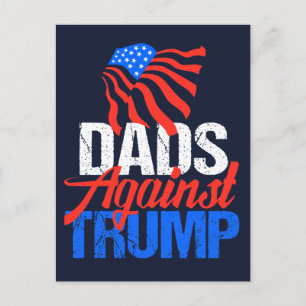 Dads tegen Trump 2024 Verkiezingsblauw Briefkaart