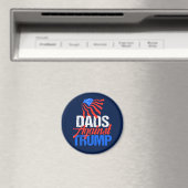 Dads tegen Trump 2024 Verkiezingsblauw Magneet (Insitu (Vaatwasser))