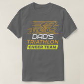 Dads Triathlon Supporters Family Cheer T-shirt (Design voorkant)