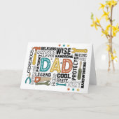 Dad's Ultimate Toolkit: gebouwd met liefde en krac Kaart (Gele Bloem)