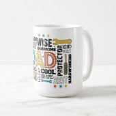 Dad's Ultimate Toolkit: gebouwd met liefde en krac Koffiemok (Voorkant rechts)