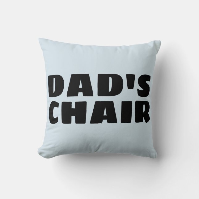 DAD'S VOORZITTER PILLOW, Funny Pillow voor papa Kussen (Voorkant)