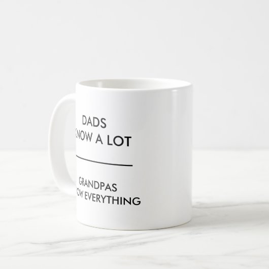 Dads weten veel dat Grandpas alles weet wat Mok is (Voorkant links)