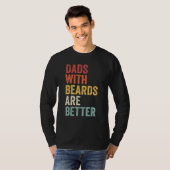 Dads With Beards Are Better Father s Day retro men T-shirt (Voorkant volledig)