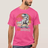 Dadsaurus Dinosaur Dad Saurus T Rex Daddy Papa T-shirt (Voorkant)