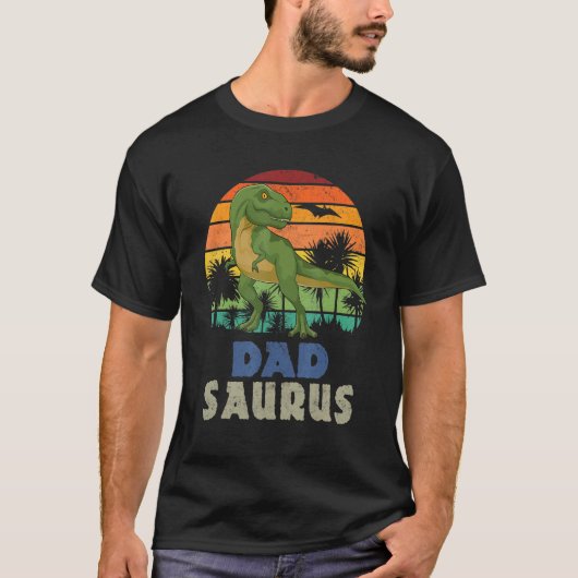 Dadsaurus Rex Dinosaur Family Matching T-shirt (Voorkant)
