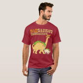 Dadsaurus Tacosaurus Papa Taco Lover Dinosaur T-shirt (Voorkant volledig)