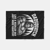 Dadsquatch als een gewone vader meer squatchy fleece deken (Voorkant (Horizontaal))