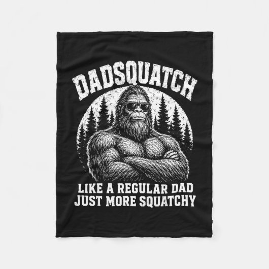 Dadsquatch als een gewone vader meer squatchy fleece deken (Voorkant)