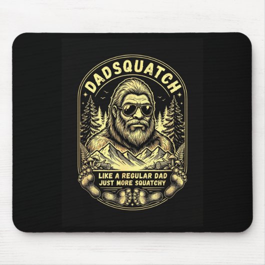 Dadsquatch als een gewone vader meer squatchy muismat (Voorkant)