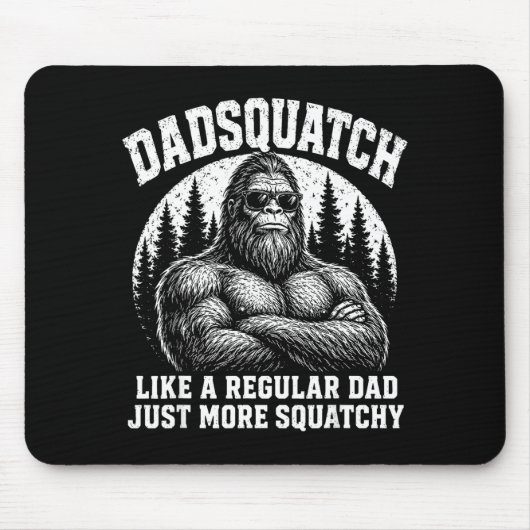 Dadsquatch als een gewone vader meer squatchy muismat (Voorkant)