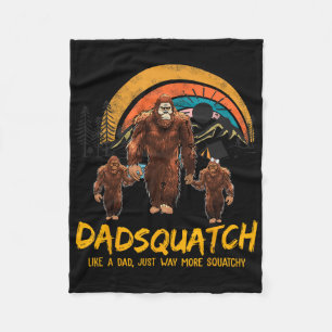 Dadsquatch als een vader gewoon veel meer squatchy fleece deken