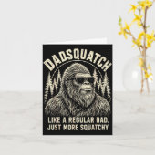 Dadsquatch bigfoot als een gewone vader meer kaart (Gele Bloem)