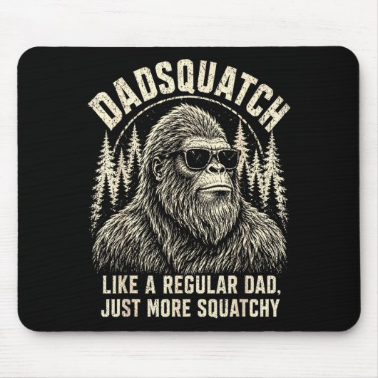 Dadsquatch bigfoot als een gewone vader meer muismat (Voorkant)